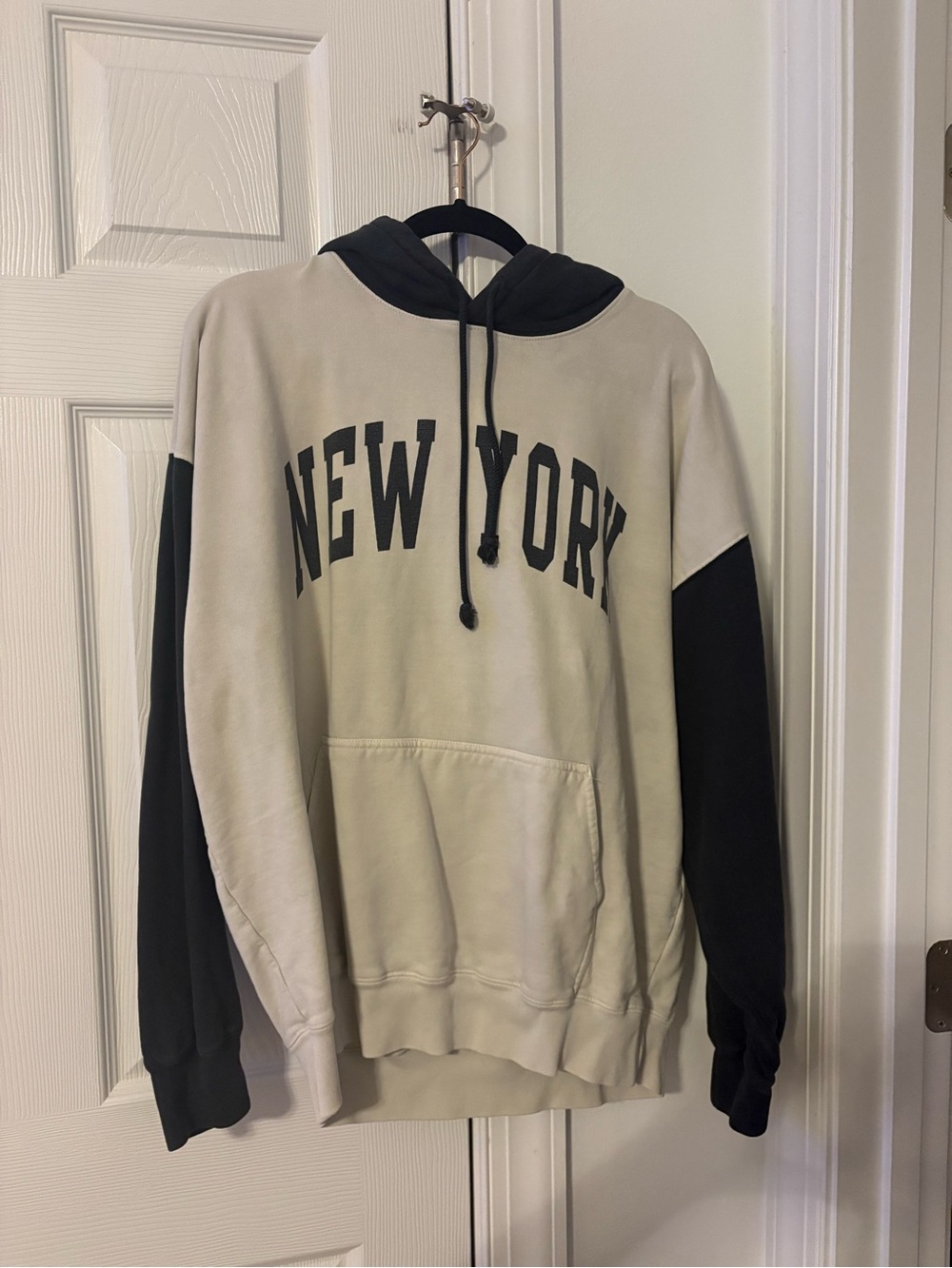 Brandy Melville New York Two-Tone Hoodie